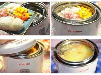 step2: 將所有<span class="group_1">食材</span>放入電鍋內鍋，加入2碗水，蓋上鍋蓋燉煮