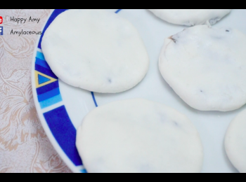 step6: 再輕輕壓扁，如此類堆。