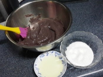 step6: 準備好炒紅豆蓉的材料