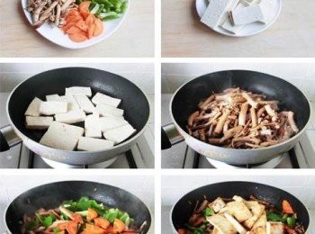 step5: 加入蠔油及適量水，一起炒勻後用小火慢慢燒至入味，再放入少許鹽調味