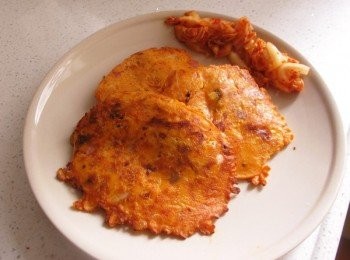 step6: 泡菜煎餅食譜完成