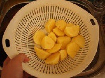 step2: 泡完以後瀝乾水分。