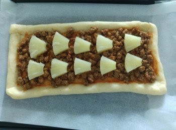 step9: 第二層菠蘿。