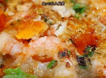 step10: 肥美的蝦仁做成蝦仁煎超級好吃喔~