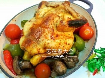 step6: 反轉雞，掃多層蜜糖再焗25分鐘，出爐後休息5分鐘即可享用