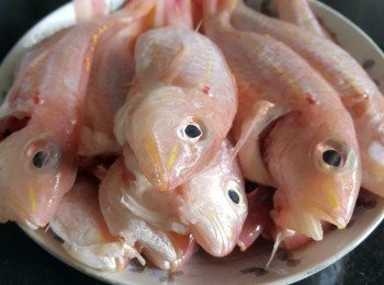 step4: 紅衫魚，清洗後隔乾水份