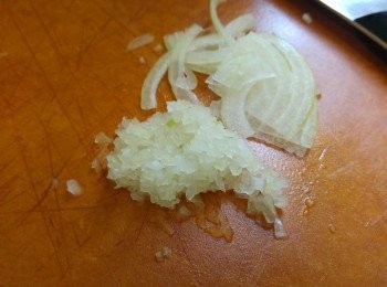 step1: 洋蔥剁碎成蓉狀