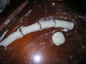 step4: 卷起，切段