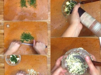 step1: 牛油先放軟
百里香 、迷迭香洗淨切碎
蒜去皮切碎
將牛油、百里香 、迷迭香、蒜蓉、鹽拌勻