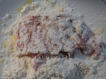 step6: 沾上麵粉.靜置麵粉反潮