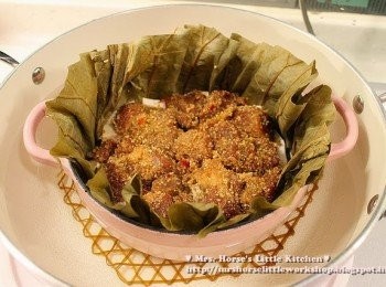 step7: 大火蒸40-45分鐘至蒸肉粉透明