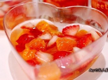 step4: 凝固約2小時後的果凍