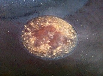 step3: 取出鍋加入1匙食油，爆香蒜蓉和豆醬，然後把剩餘的調味料加入煮滾。