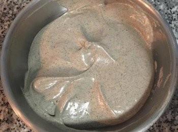 step10: 混好的蛋糕糊會呈拋拋的狀態喔～