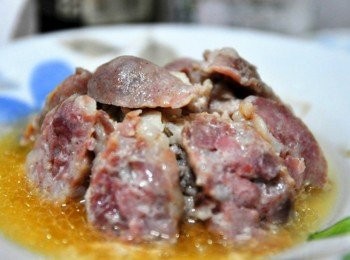 step6: 電源跳起時，小心端出以免紹興醬汁溢出