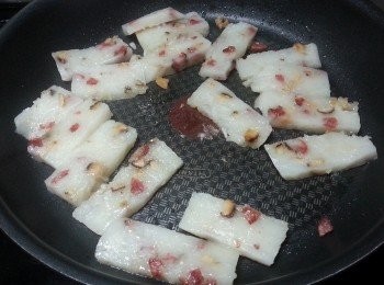 step18: 食用時取出切一片片用油煎香進食