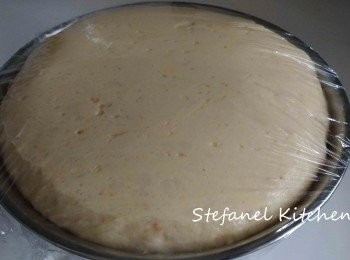 step4: 發酵1小時後會膨脹至2倍大如圖