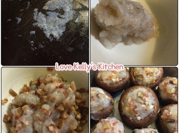 step1: 先將蝦去腸，用1茶匙鹽醃10分鐘，之後用水沖洗乾淨，用廚房紙巾吸乾水份；