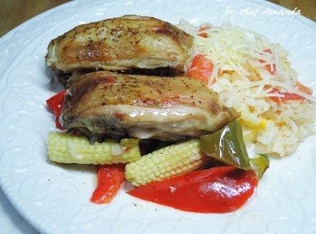 step8: 也可以擺放在平盤上~~