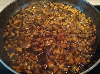 step9: 慢慢煮至材料收汁變濃稠