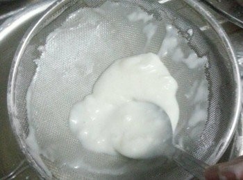 step5: 拌勻再過篩至無粉粒