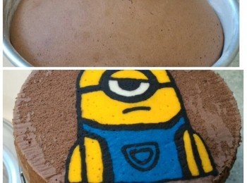 step8: 從焗爐取出脫模及撕開烘焙紙放涼架待涼便可。