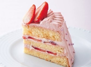 step13: 最後這個步驟不是教學 
而是 讓我們一起來欣賞我們辛苦的成果有多麼美
【粉紅百褶蛋糕 斷面秀】