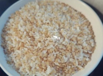 step1: 糙米.白米煮好1:1備用