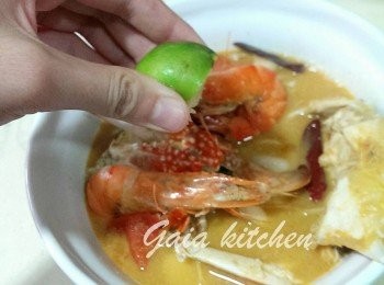 step8: 最後擠青檸汁，即可享用。