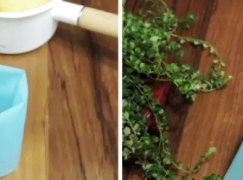 step7: 將完成泡芙麵糊倒入擠花袋中 沒擠花袋，一般三明治袋或袋子都可運用