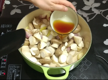 step5: 下花雕酒兜炒酒精蒸發