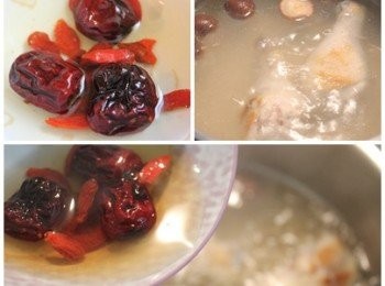 step2: 紅棗與枸杞洗淨, 用米酒浸泡備用