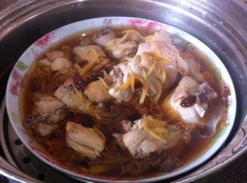 step4: 打開鍋蓋滿滿的姜酒雞汁哦。