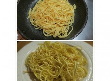 step2: 放入平底鍋煎至酥脆起鍋備用