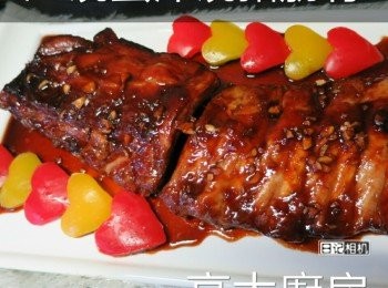 step9: 進食時用較剪剪開一條條骨食,是很滋味的