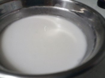 step1: 粘米粉+生粉+水, 拌勻備用