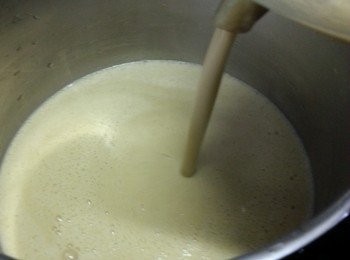 step13: 將打成濃湯倒回煲內