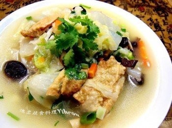 step1: 豆皮川燙洗去油質