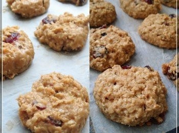 step6: 用兩隻茶匙舀出材料放在焗盤上。放入已預熱的焗爐焗12-15分鐘。