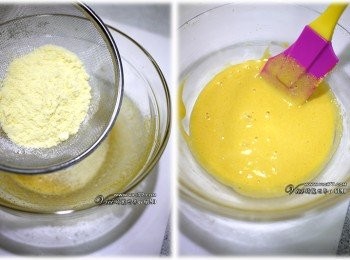 step2: 2 加入過篩的奶粉，拌勻