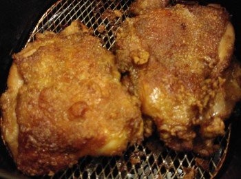 step4: 焗到脆面備用。