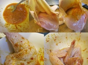 step3: － 雞脾用手指輕輕把皮拉開，把醃雞肉料拌勻後，皮肉中間抹一點，外面再抹勻，剩下的就拌勻<a href="https://bit.ly/3zHU5V3" target="_blank" data-keyword="雞翼" class="guide-link"><strong>雞翼</strong></a> <span style="display:inline-block;vertical-align:middle;margin-top:-3px;color:initial;border-radius:3px;padding:2px 3px;font-size:12px;line-height:14px;background:#87d300;color:#fff;">即買</span> ， 放入膠袋打結醃最少半小時