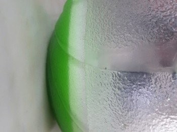 step3: 等二至三分鐘...(視乎你打嘅泡泡有幾多)...見到分開兩層.....