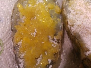 step7: 掃上蛋液。