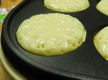 step3: 等冒大泡泡後，再翻面