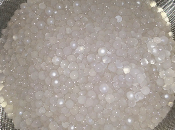 step3: 煮熟的西米要過一下冷水才能把粘液沖洗乾淨，然後放著備用