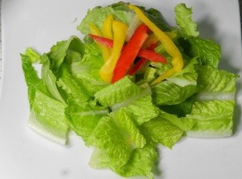 step4: 切好的青菜擺盤