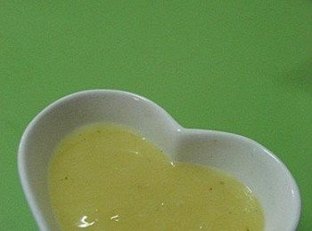 step6: 檸檬餡料做法:
魚膠用凍水浸軟。