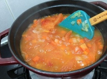 step10: 煮至軟身及溶一點方便用手提攪拌器打成蓉