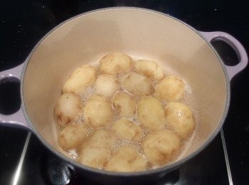 step4: 煮滾後蓋上鍋蓋,小火燉煮至熟(時間約15分鐘)。